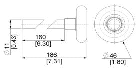 H133 - Floating Roller - 170mm Shaft