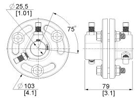 H205 - Torsion Shaft Coupler Kit