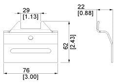 H129 - Lock Plate for Central Lock Set